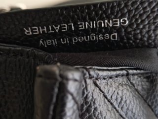 Borsa MIA bag pelle nera con doppia fibbia cauboy