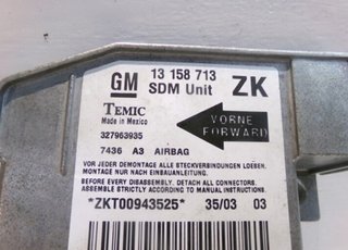 Opel 97727 13158713 centralita airbag meriva 1.6 g