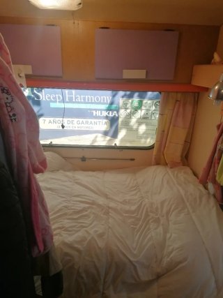 Caravana fija en camping Trillas