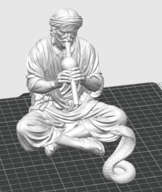 Figura Figura Encantador de Serpientes con Cobra