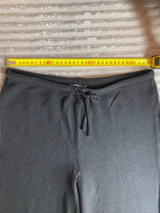 Pantalón Punto Ancho Zara Wide Leg Negro P0015