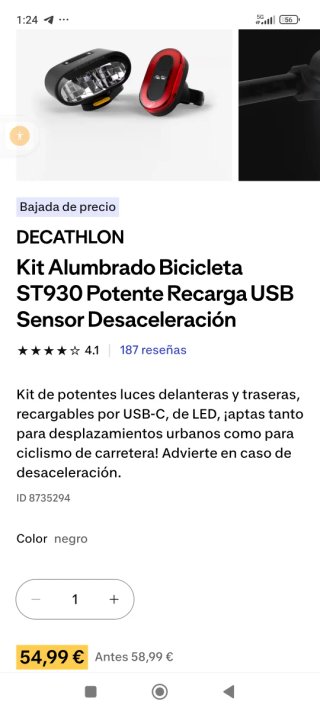 Luces Bicicleta Decathlon ST 930 USB-C