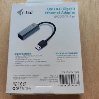 Adaptador USB 3.0 Gigabit Ethernet i-tec