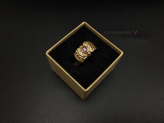 anillo oro 18k con piedra