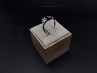 anillo oro 18k con piedra con circonita