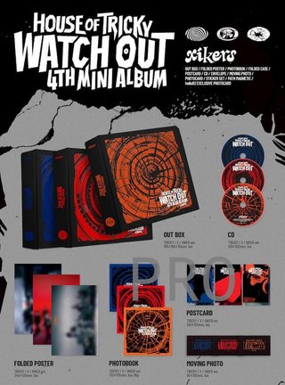 xikers - HOUSE OF TRICKY WATCH OUT (4TH Mini Album) - Opción: Tricky (naranja)