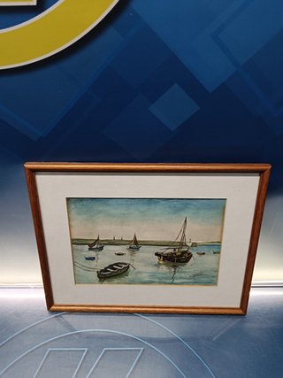 Cuadro, PAISAJE MARÍTIMO, marco 40x31 cm