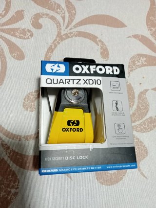 Antirrobo Oxford XD10 Disco Alarma Amarillo/Negro
