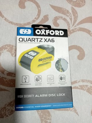 Antirrobo Oxford XD10 Disco Alarma Amarillo/Negro