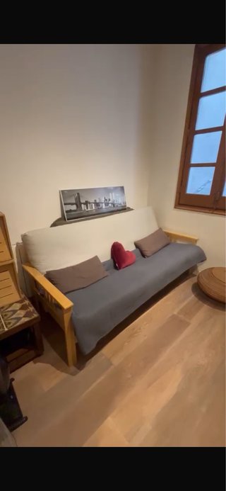 Sofá Cama Matrimonio Marca: IKiru (Madera y Tela)