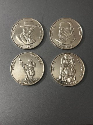 5 Medallas Plata 925 Norte de Castilla 1996