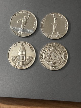 5 Medallas Plata 925 Norte de Castilla 1996