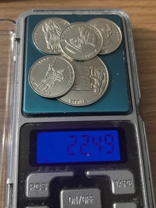 5 Medallas Plata 925 Norte de Castilla 1996