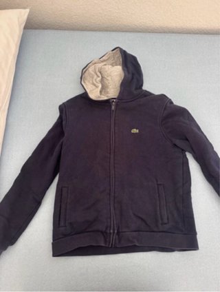 Chaqueta Lacoste Azul con Capucha