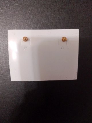Pendientes chapados oro con circonitas