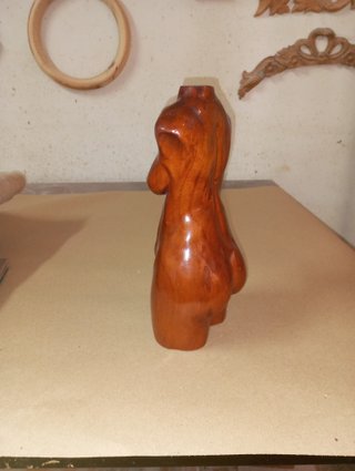 Figura Torso Mujer Madera Artesanía