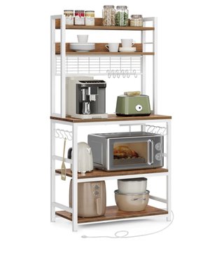 Estante Cocina Vasagle Marrón/Blanco