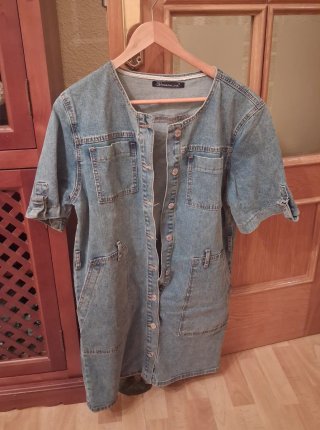 Vestido vaquero corto Farfallina