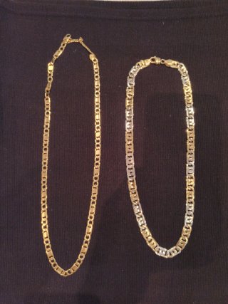 Cadena Oro Amarillo y Bicolor 18k