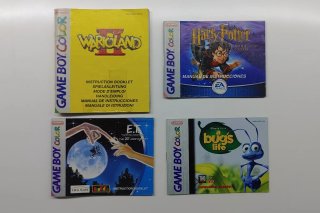 Lote Manuales Game Boy Color (Wario, Harry Potter,