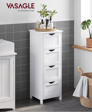 Armario de Baño VASAGLE Blanco