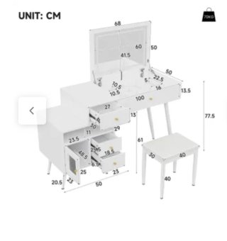 Dormitorio completo y tocador sin estrenar