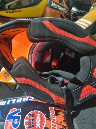 Casco Motocross Unik Infantil Naranja