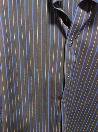 Camisa Tommy Hilfiger Talla L Rayas Azul