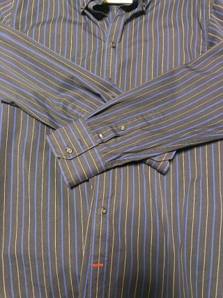 Camisa Tommy Hilfiger Talla L Rayas Azul