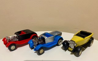 3 coches antiguos juguetes Tonka