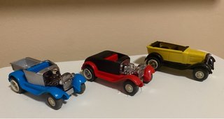 3 coches antiguos juguetes Tonka