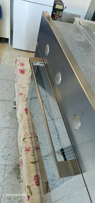 Horno de cocina plateado