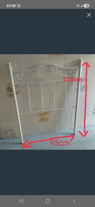 Cabezal cama forja blanco