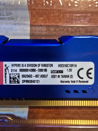 6x Kingston DDR3 4GB RAM Módulos