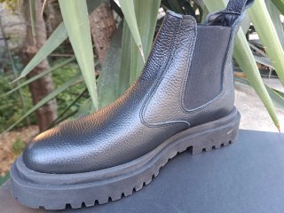 Stivali uomo neri in pelle beatles 41
