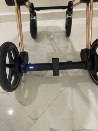 Chasis y silla Cybex e-Priam Platinium Rose Gold