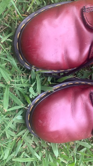 Stivali rossi Dr. Martens