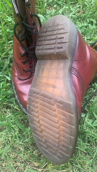 Stivali rossi Dr. Martens