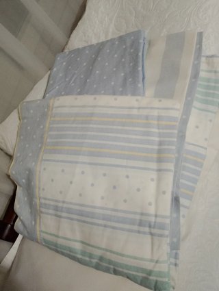 Juego Sábanas Cama 90cm Lunares/rayas