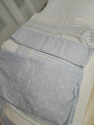 Juego Sábanas Cama 90cm Lunares/rayas