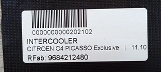 INTERCOOLER CITROEN C4 PICASSO Exclusive