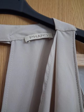 Tuta jumpsuit beige elegante