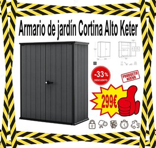 Armario Jardín Cortina Alto Keter