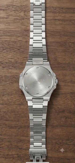 Orologio al quarzo in argento da uomo Modaiya