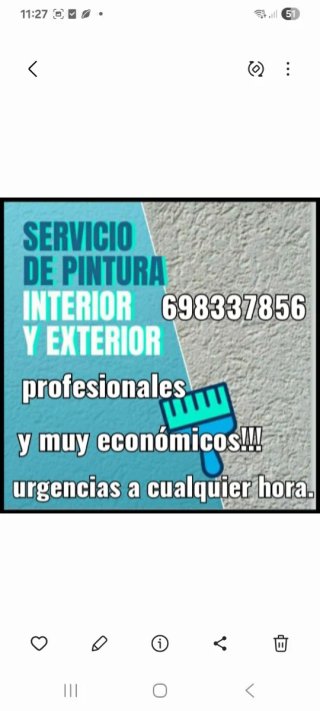 Servicio de pintura muy económicos!!