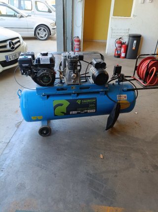Compresor 200L Gasolina/Monofásico