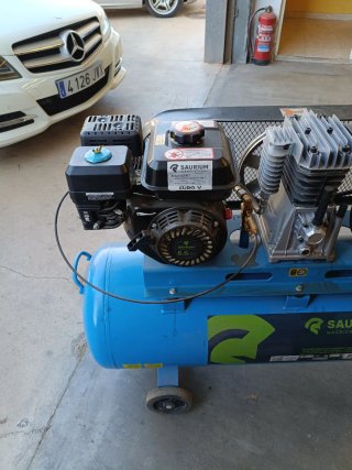 Compresor 200L Gasolina/Monofásico