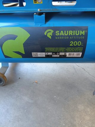 Compresor 200L Gasolina/Monofásico