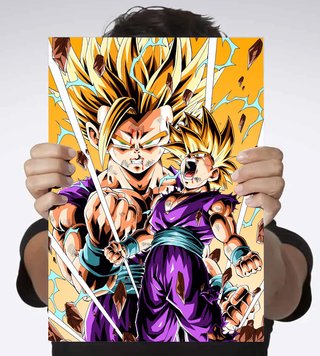 Póster Lámina Gohan Super Saiyan. Dragon Ball Z