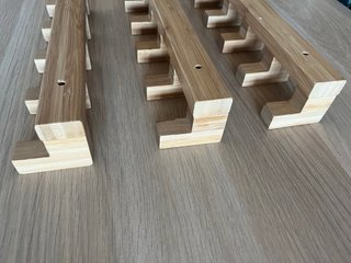 Lote de 3 Percheros Bambú IKEA MOLGER
